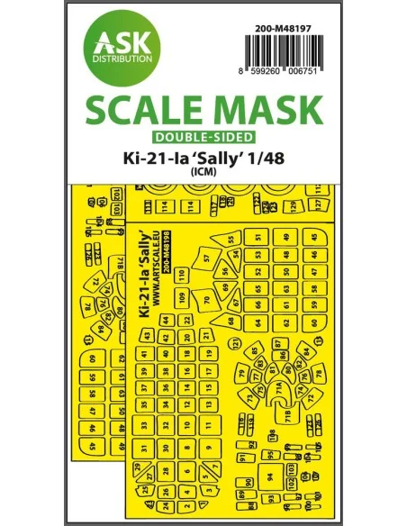 [NO_DESC] Ki-21-Ia Sally double-sided express fit mask for ICM, 1/4...