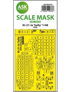 Ki-21-Ia Sally one-sided express fit mask for ICM, 1/48 - Art Scale...
