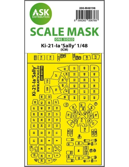 [NO_DESC] Ki-21-Ia Sally one-sided express fit mask for ICM, 1/48 -...