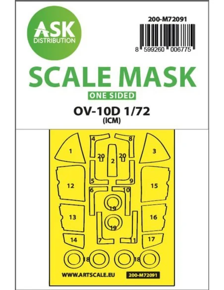 [NO_DESC] OV-10D Bronco one-sided express fit mask for ICM, 1/72 - ...