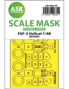 F6F-3 Hellcat double-sided express fit mask for Eduard, 1/48 - Art ...