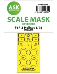 F6F-3 Hellcat one-sided express fit mask for Eduard, 1/48 - Art Sca...