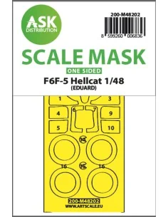 F6F-5 Hellcat one-sided express fit mask for Eduard, 1/48 - Art Sca...
