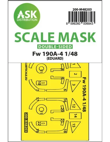 Fw 190A-4 double-sided express fit mask for Eduard, 1/48 - Art Scal...