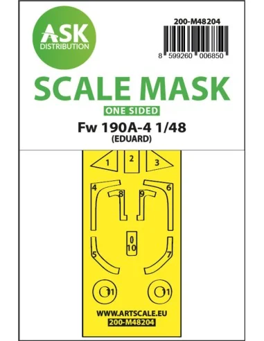 Fw 190A-4 one-sided express fit mask for Eduard, 1/48 - Art Scale K...