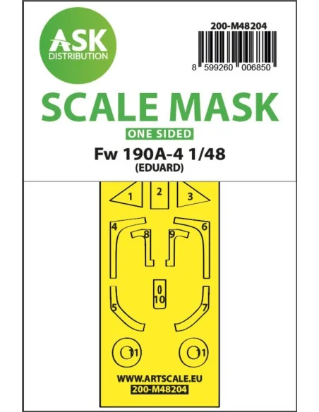 [NO_DESC] Fw 190A-4 one-sided express fit mask for Eduard, 1/48 - A...