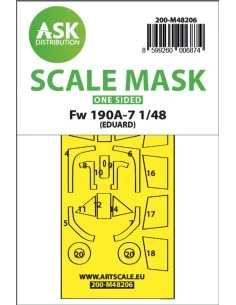 [NO_DESC] Fw 190A-7 one-sided express fit mask for Eduard, 1/48 - A...