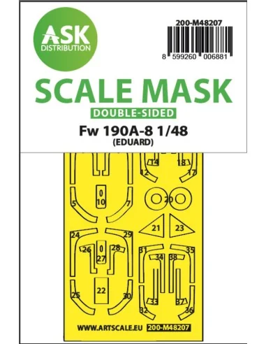 [NO_DESC] Fw 190A-8 double-sided express fit mask for Eduard, 1/48 ...