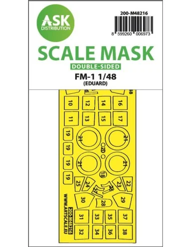 FM-1 double-sided express fit mask for Eduard, 1/48 - Art Scale Kit...