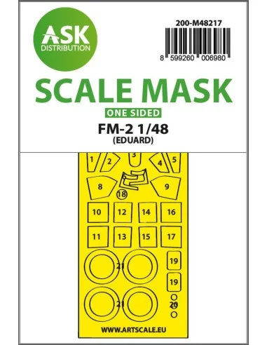 FM-2 one-sided express fit mask for Eduard, 1/48 - Art Scale Kit 20...