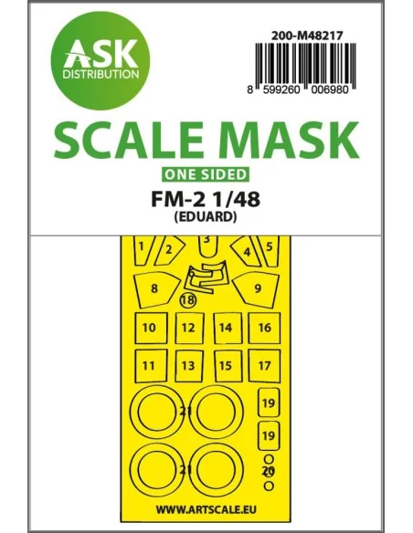 FM-2 one-sided express fit mask for Eduard, 1/48 - Art Scale Kit 20...
