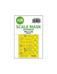 FM-2 double-sided express fit mask for Eduard, 1/48 - Art Scale Kit...
