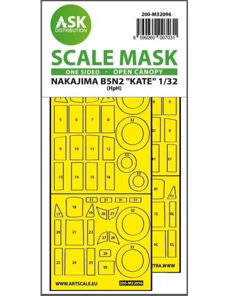 B5N2 Kate open canopy - one-sided express mask for Infinity, 1/32 -...