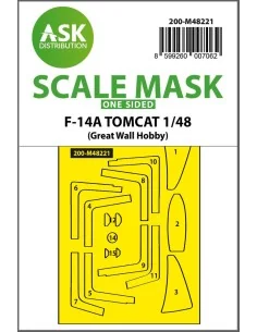 F-14A Tomcat one-sided express fit mask for Great Wall Hobby, 1/48 ...