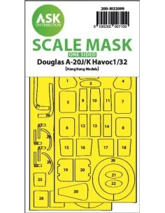 A-20J/K Havoc - one-sided express mask for HK Models, 1/32 - Art Sc...