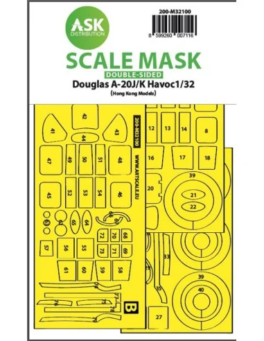 A-20J/K Havoc double-sided express mask for HK Models, 1/32 - Art S...