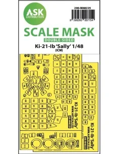 Ki-21-Ib Sally double-sided express fit mask for ICM, 1/48 - Art Sc...