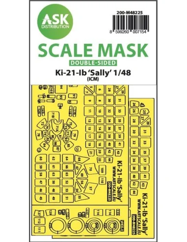 [NO_DESC] Ki-21-Ib Sally double-sided express fit mask for ICM, 1/4...