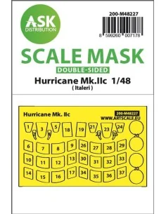 Hawker Hurricane Mk.IIc double-sided express mask for Italeri, 1/48...
