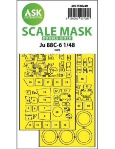 Ju 88C-6 double-sided express fit mask for ICM, 1/48 - Art Scale Ki...