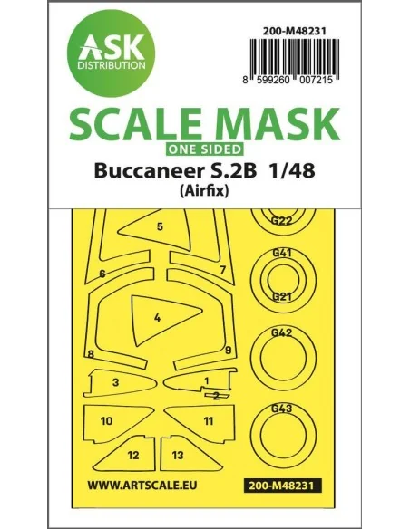 [NO_DESC] Buccaneer S.2B one-sided express fit mask for Airfix, 1/4...
