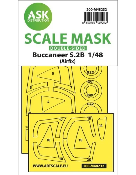 Buccaneer S.2B double-sided express fit mask for Airfix, 1/48 - Art...