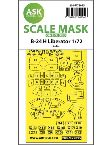 [NO_DESC] B-24H Liberator one-sided fit express mask for Airfix, 1/...