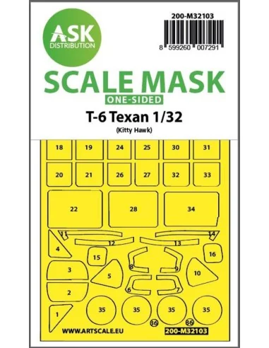 [NO_DESC] T-6 Texan one-sided express fit mask for Kitty Hawk, 1/32...