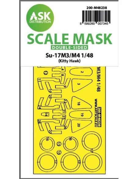 Su-17M3/M4 double-sided express fit mask for Kitty Hawk, 1/48 - Art...