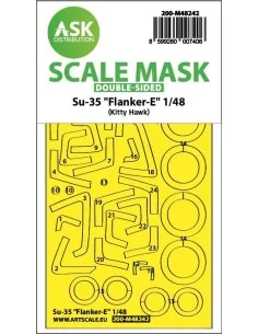 Su-35 Flanker-E double-sided express fit mask for Kitty Hawk, 1/48 ...
