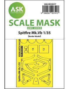 Spitfire Mk.Vb one-sided express fit painting mask for Border Model...