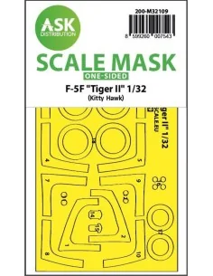 F-5F Tiger II one-sided express fit mask for Kitty Hawk, 1/32 - Art...