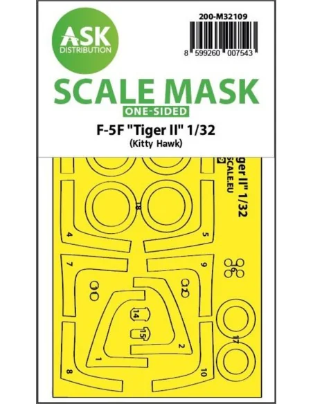 [NO_DESC] F-5F Tiger II one-sided express fit mask for Kitty Hawk, ...