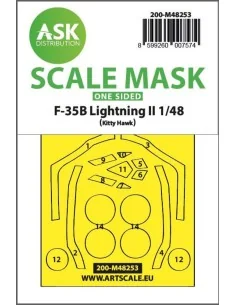 F-35B Lightning II one-sided express fit mask for Kitty Hawk, 1/48 ...