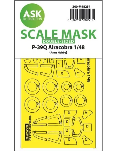 P-39Q Airacobra double-sided express fit mask for Arma Hobby, 1/48 ...
