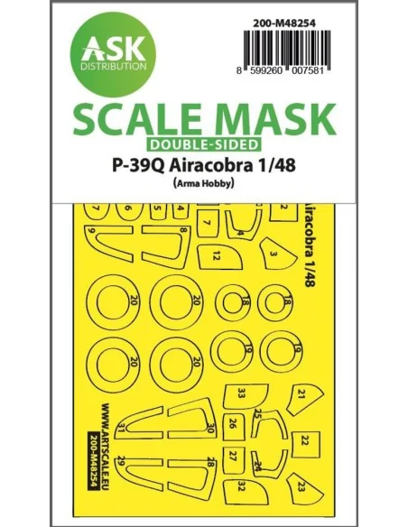 P-39Q Airacobra double-sided express fit mask for Arma Hobby, 1/48 ...