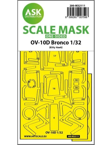 OV-10D Bronco one-sided express fit mask for Kitty Hawk, 1/32 - Art...
