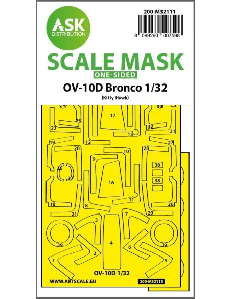 OV-10D Bronco one-sided express fit mask for Kitty Hawk, 1/32 - Art...