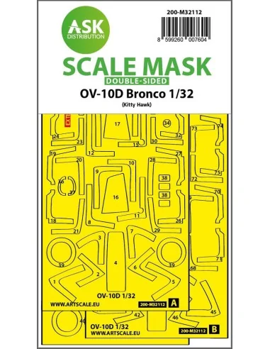 OV-10D Bronco double-sided express fit mask for Kitty Hawk, 1/32 - ...