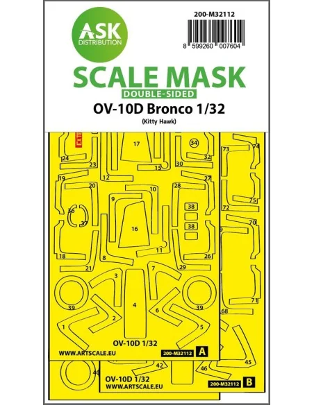 OV-10D Bronco double-sided express fit mask for Kitty Hawk, 1/32 - ...