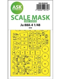 Ju 88A-4 one-sided express fit mask for ICM, 1/48 - Art Scale Kit 2...