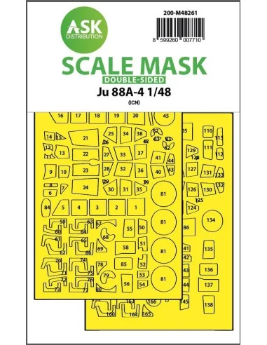 Ju 88A-4 double-sided express fit mask for ICM, 1/48 - Art Scale Ki...