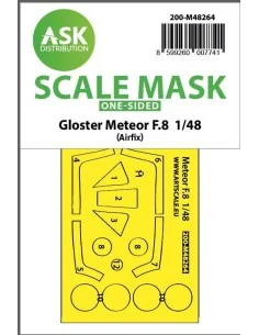 Gloster Meteor F.8 one-sided express fit mask for Airfix, 1/48 - Ar...