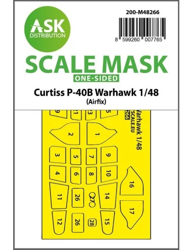 [NO_DESC] Curtiss P-40B Warhawk one-sided express fit mask for Airf...