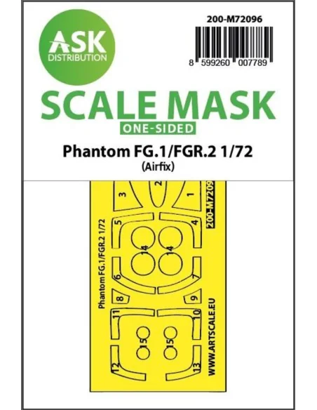 Phantom FG.1/FGR.2 one-sided fit express mask for Airfix, 1/72 - Ar...