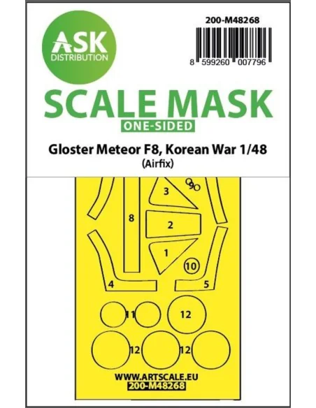 Gloster Meteor F.8, Korean war, one-sided express fit mask for Airf...