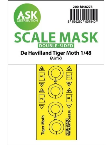 De Havilland Tiger Moth double-sided express fit mask for Airfix, 1...