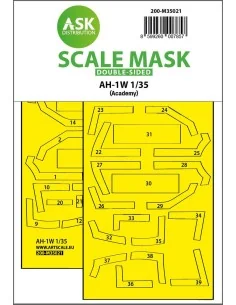 AH-1W double-sided express fit painting mask for Academy, 1/35 - Ar...