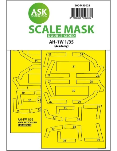 AH-1W double-sided express fit painting mask for Academy, 1/35 - Ar...