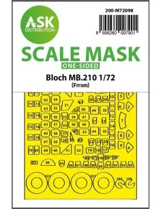 Bloch MB.210 one-sided fit express mask for Special Hobby, 1/72 - A...